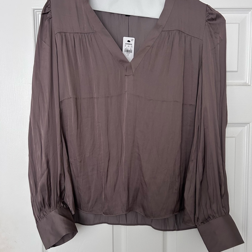 Express Women's Blouse in Taupe